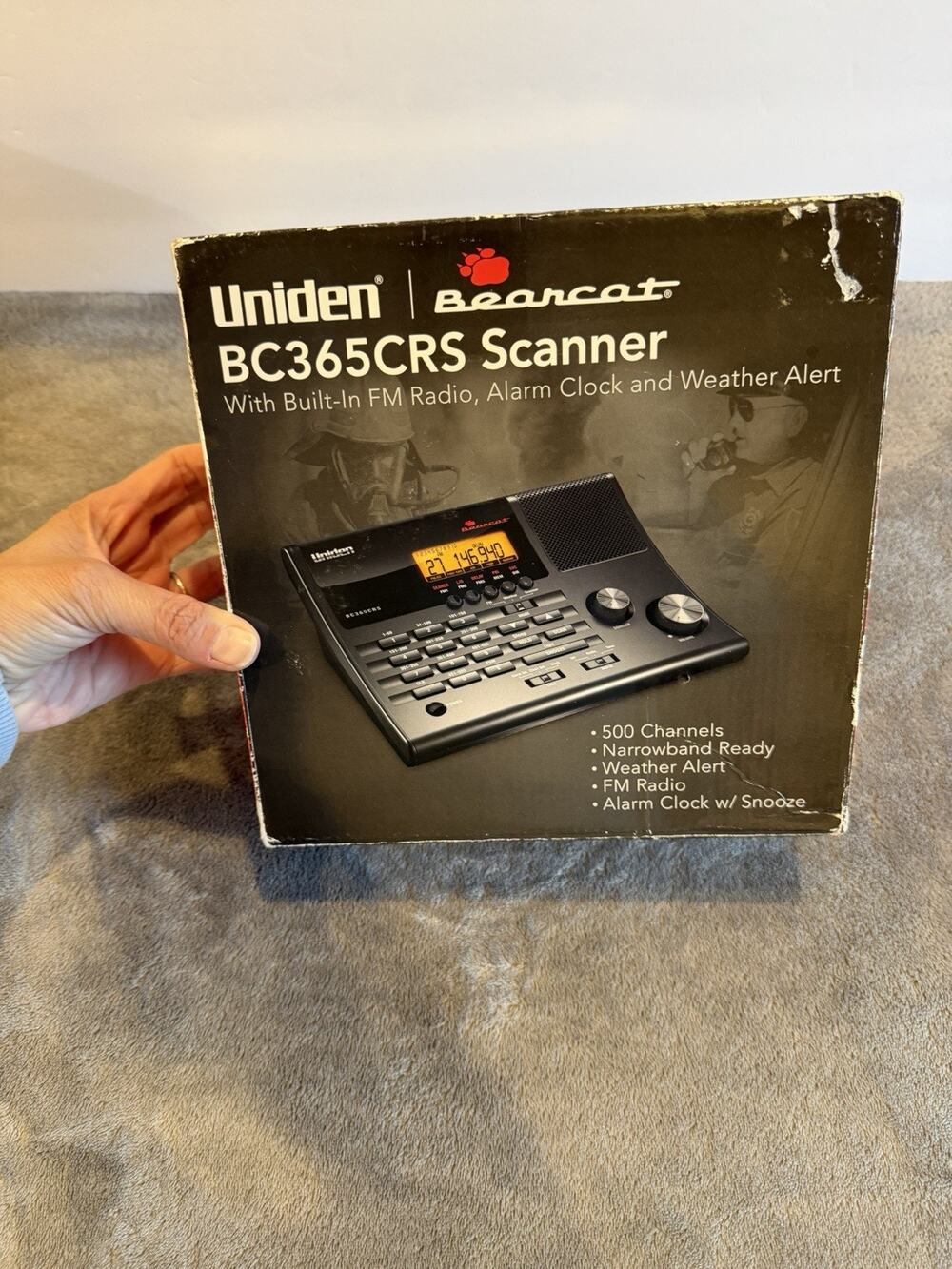 Uniden Bearcat:BC365CRS Scanner - Built In FM Radio, Alarm Clock & Weather Alert